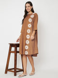 Cotton Block Printed Dress