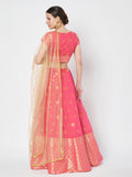 Chanderi Zari Woven Kalidaar Lehenga Set