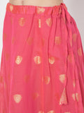 Chanderi Zari Woven Kalidaar Skirt