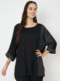 Cotton Slub Block Printed Oversized Tunic