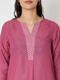 Cotton Print Placket Tunic