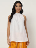 Cotton Slub A-line Solid Top