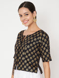 Viscose Block Printed Top