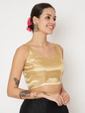 Gold Brocade Crop Top