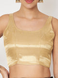 Gold Brocade Crop Top