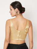 Gold Brocade Crop Top