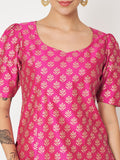 Silk Blend Block Printed Top