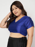 Plus Size Silk Blend Stretchable Crop Top