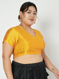 Plus Size Silk Blend Stretchable Crop Top