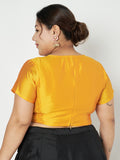 Plus Size Silk Blend Stretchable Crop Top