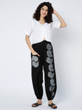 Cotton Placement Print Trouser