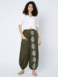 Cotton Placement Print Trouser