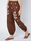 Cotton Placement Print Trouser