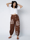 Cotton Placement Print Trouser