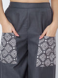 Cotton Hand Block Printed Pocket Trouser