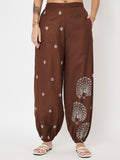 Cotton Placement Print Trouser