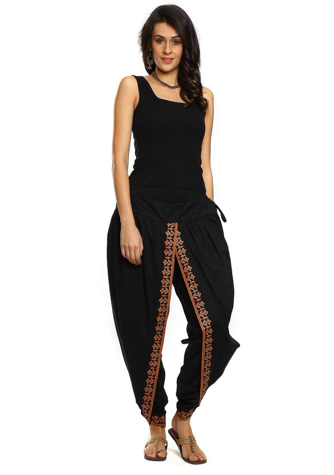 Fashionable Dhoti Pants — 100% Cotton Calf length Syamah | AdiValka